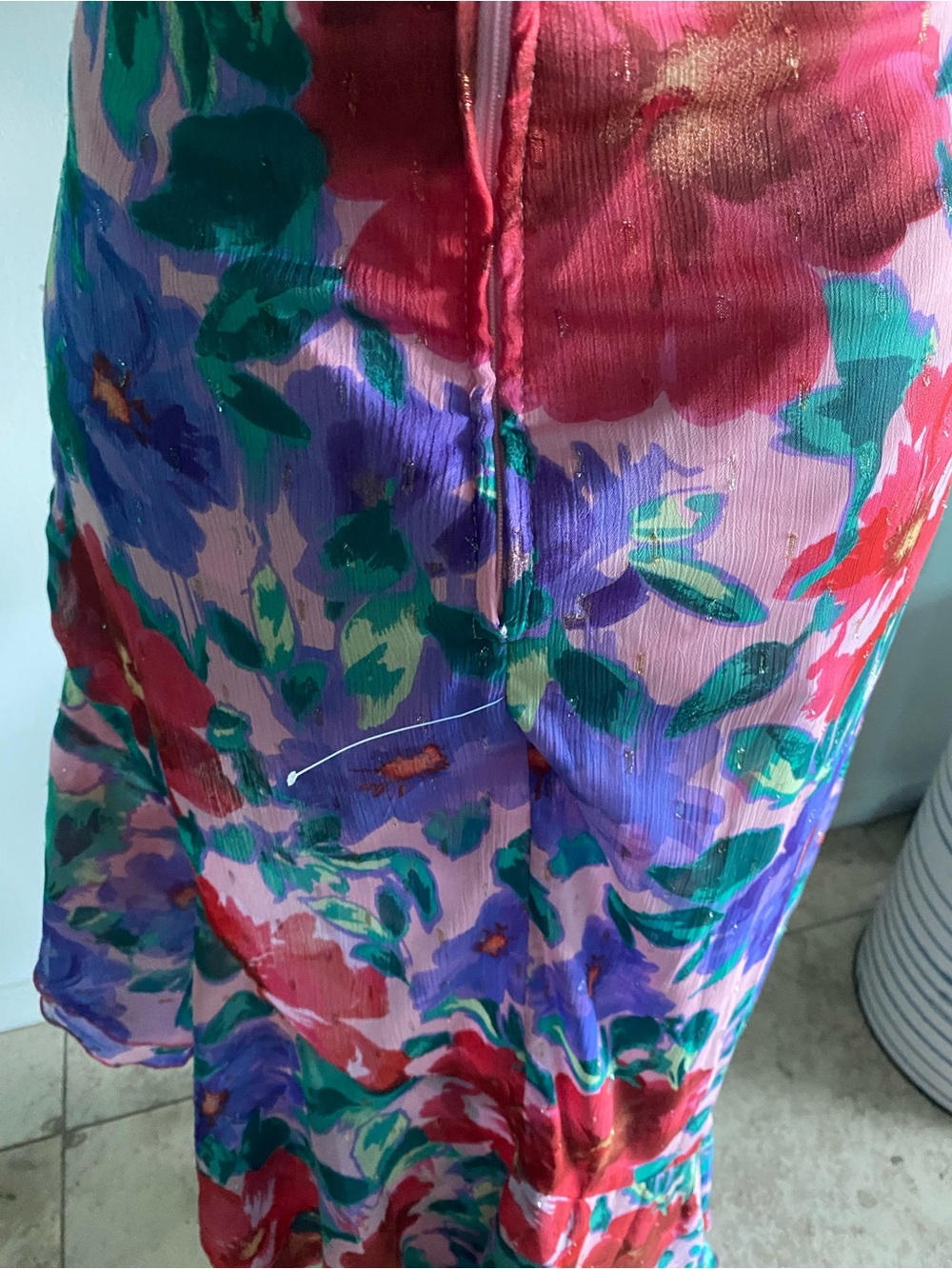 Gorgeous Colorful High-Low Ruffle Dress! - Picture 12 of 13